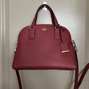 Maroon Kate Spade Hand Bag